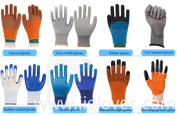 Orange Nylon Foam Terry Gloves Brown Latex Foam Wear-resistant Foam Cheer Gloves Half-hanging Breathable Gloves